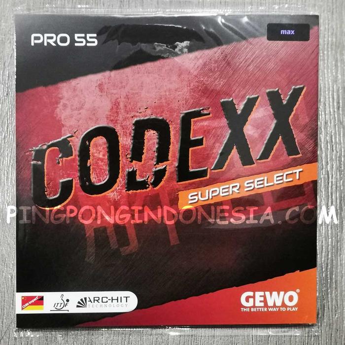 GEWO CODEXX PRO 55 SUPERSELECT - KARET PINGPONG RUBBER TENIS MEJA BET
