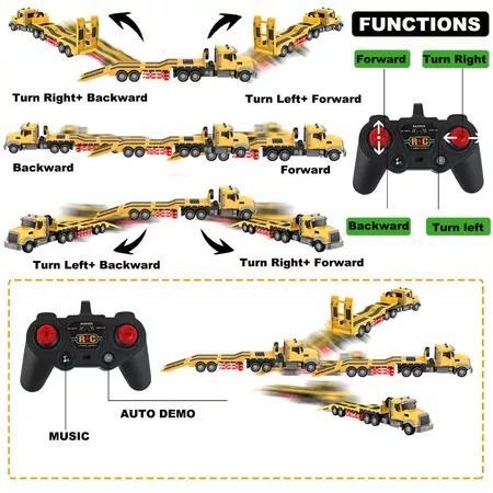 Mobil Remote Control Trailer Set Besar Rc Truk Trailer & Rc Excavator