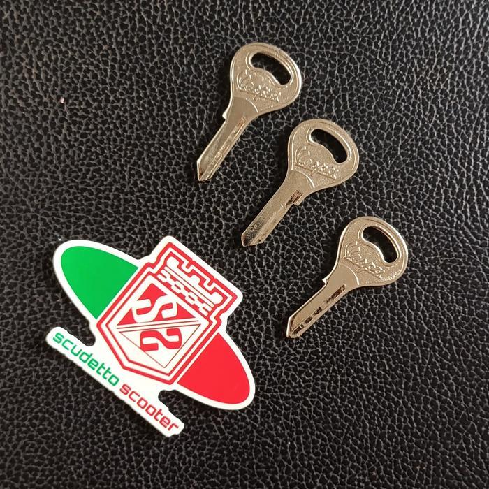 Anak Kunci Vespa Latin Blank Chrome 50 60S Harga Satuan