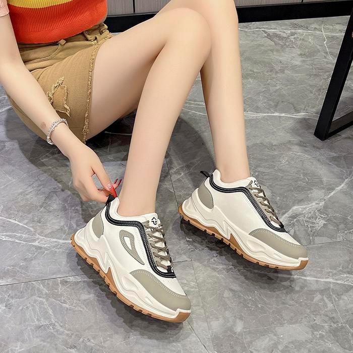 Tuta Shiyeon Sepatu Sneakers Wanita Putih Sport Kasual Cream 604 Karet Shoes Casual