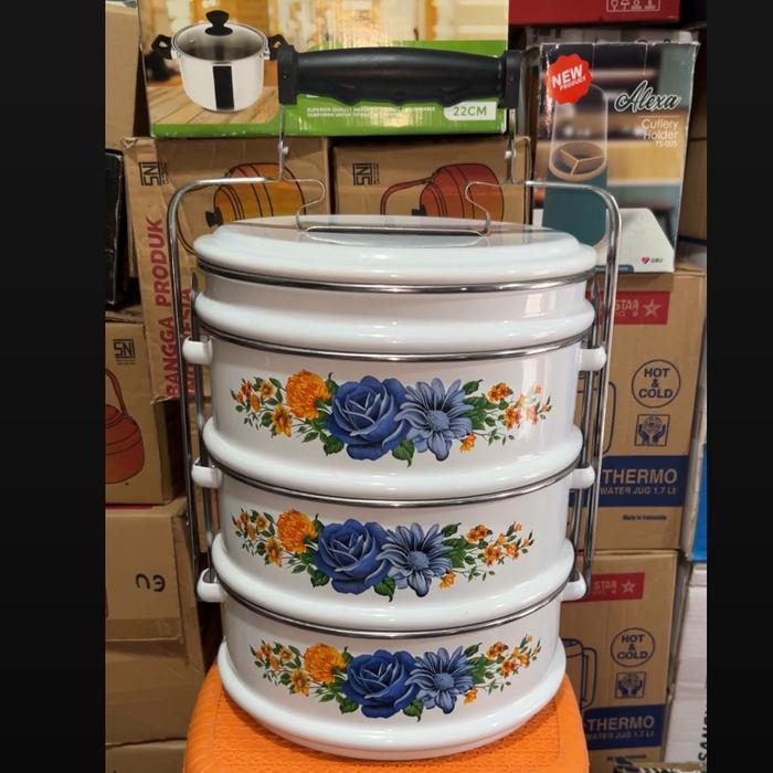 Rantang Enamel Susun 3,5 / Rantang Susun 3,5 Diameter 24