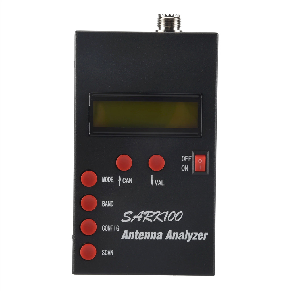 SARK100 ANTENNA ANALYZER METER 1-60MHZ SHORTWAVE SWR ANTENNA ANALYZER WITH 1.0 TO 9.99 SWR USABLE