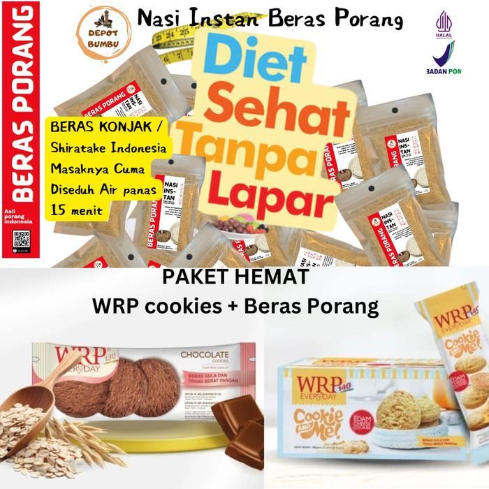 WRP cookies keju edam + chocolate + Shirataki Rice (Diet Rice) Instan DEPOT BUMBU beras porang