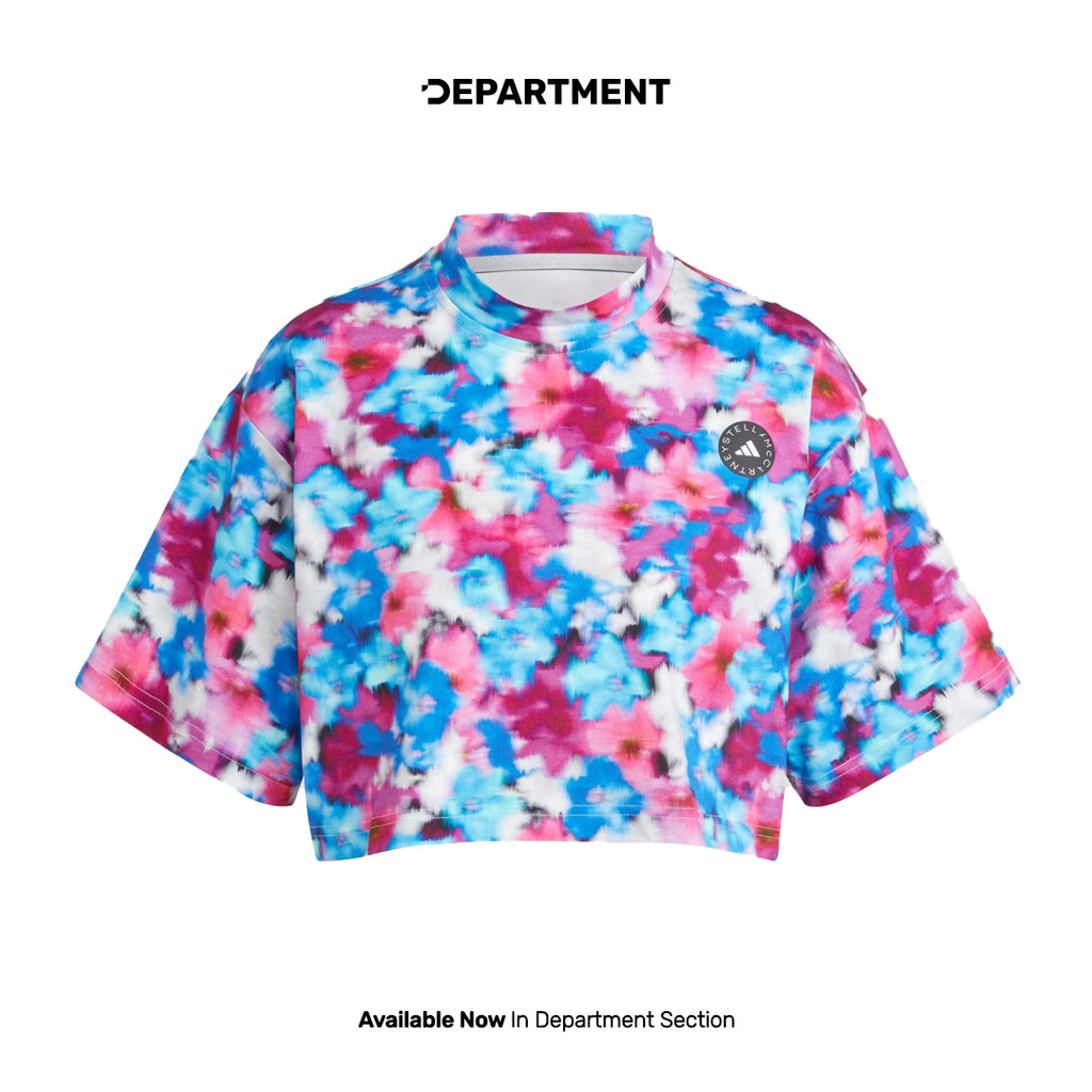 ADIDAS Crop Top Wanita STELLA MCCARTNEY PRINTED JD8620 ORIGINAL