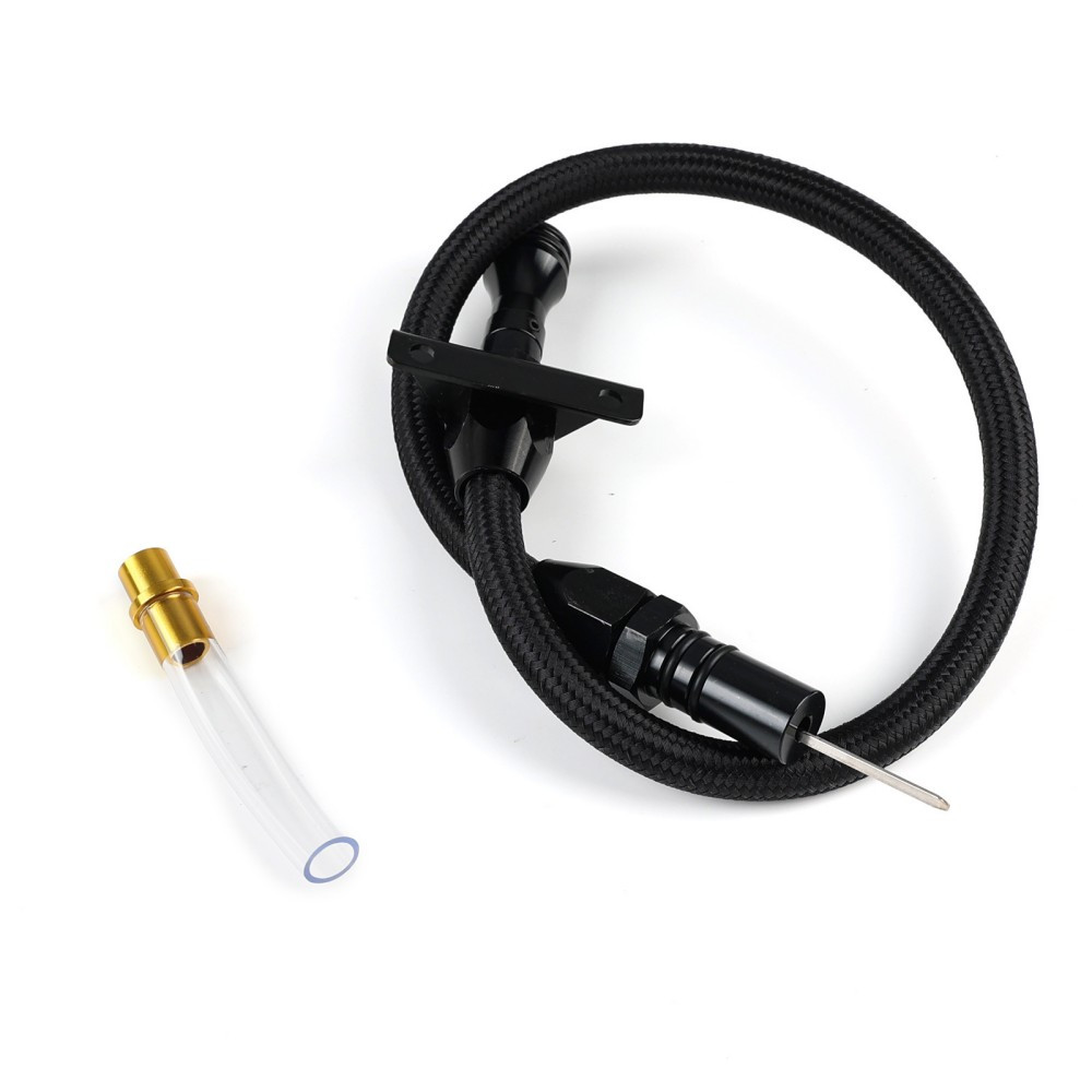 Black TH350 Oil Dipstick 530mm for Chevrolet Chevy Modified Gearbox Measuring Rod Automotive