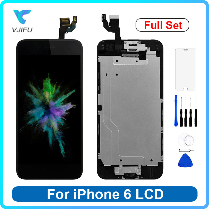 Full Set LCD For iPhone 6 A1586 Display Touch Screen Digitizer Full Assembly 6G Ecran Replacement Wi