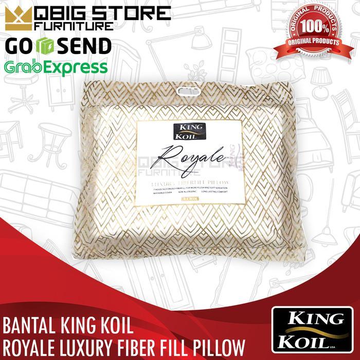 Bantal KING KOIL Royale Pillow Gold Polyester Fiberfill KingKoil Ori