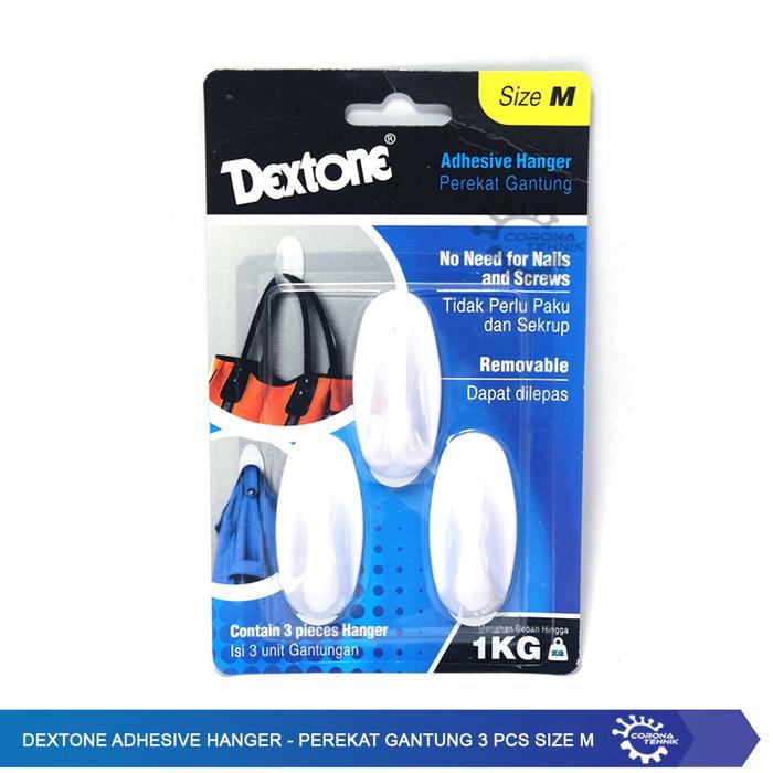 Dextone Adhesive Hanger - Perekat Gantung 3 Pcs Size M