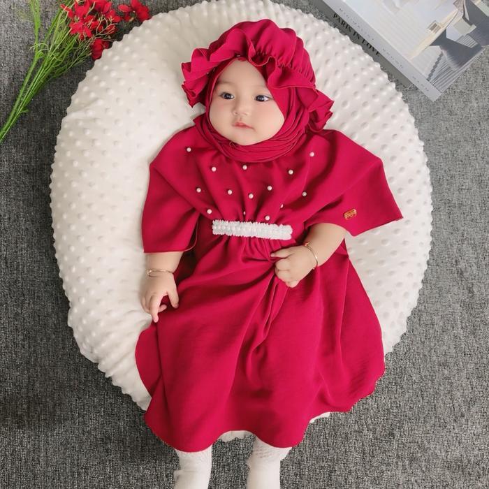 Kaftan Aisha by Zahra Kaftan Anak kaftan bayi kaftan bayi Aqiqah premium Polos Polos