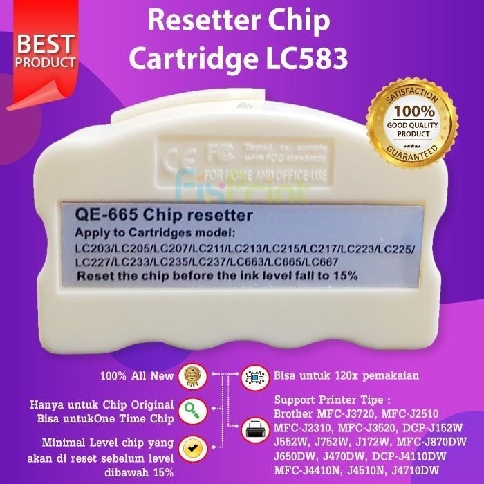 Terlaris Resetter Chip Cartridge LC583 LC539 LC535 Printer J3520 J3720 Cartridge Ori Brother LC583