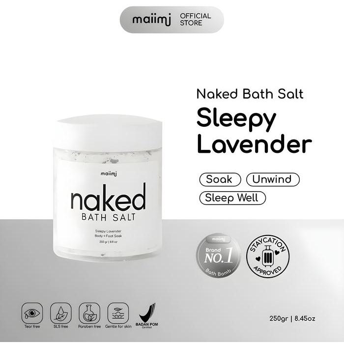 Maiimi - Naked Bath Salt: Sleepy Lavender Bath Salt Garam Mandi