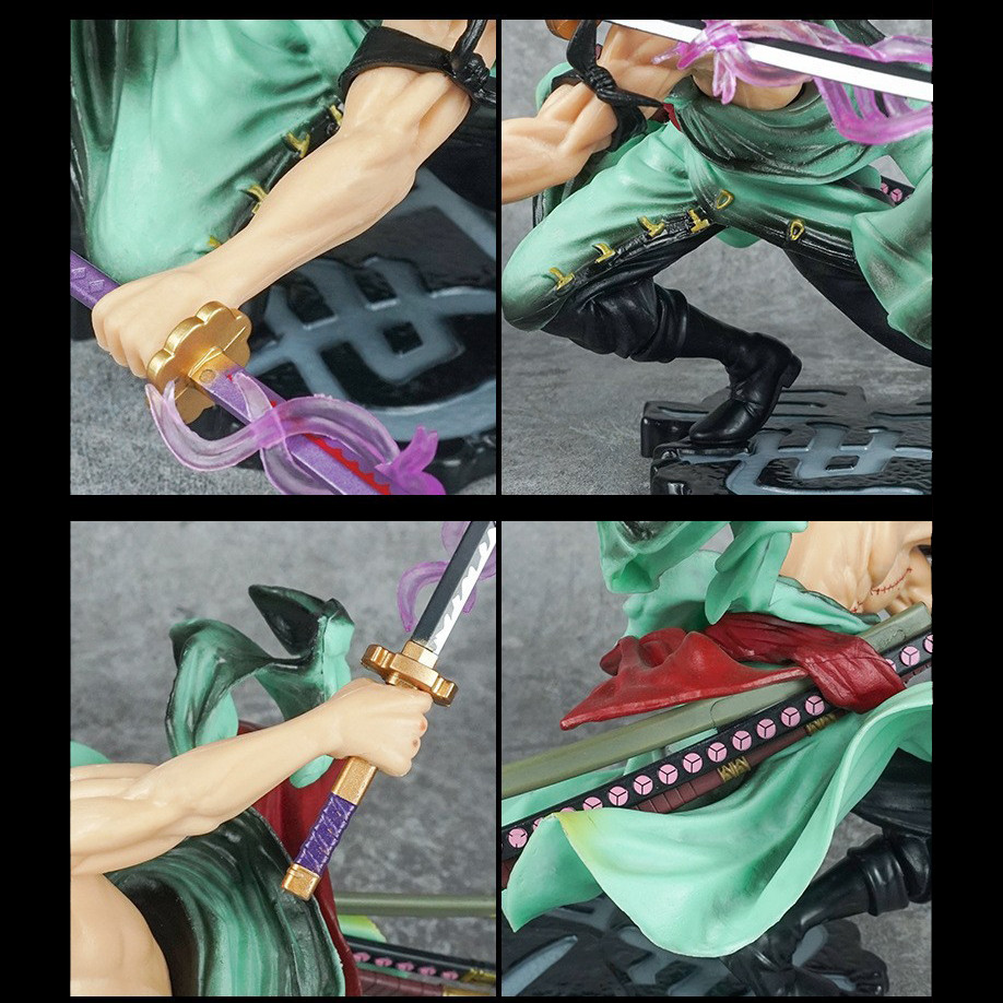 New One Piece Luffy Figure Roronoa Zoro Three-Blade Sa-Maximum Manga Anime Statue PVC Action