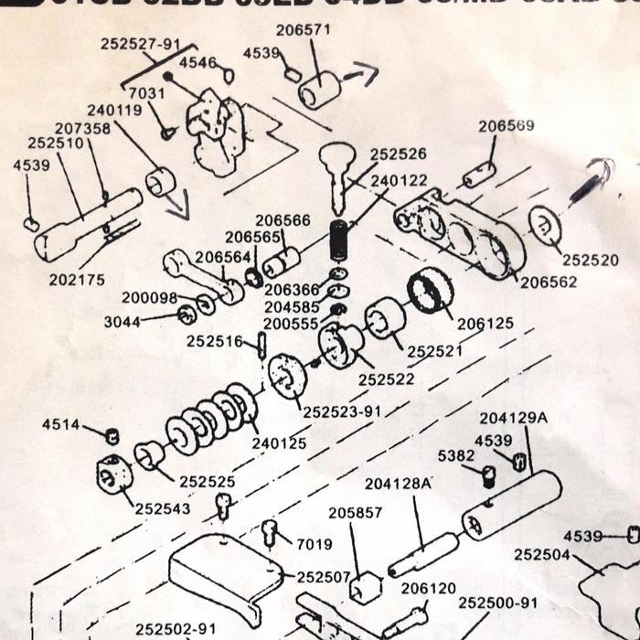 252521 Cincin Kasar Halus Mesin Kamkut/Overdeck W500