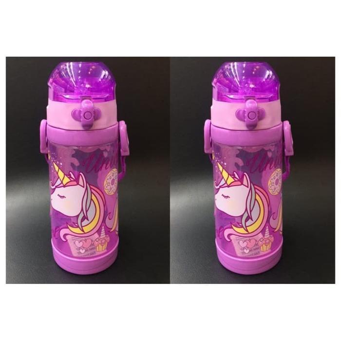 Baru Botol Minum Tutup Klip Sedotan Batman 450Ml Npc450