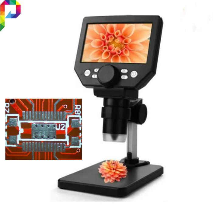 New Kamera Mikroskop Digital Microscope Camera 8Mp 1000X Zoom Servis Hp Laborat Usb Monitor 4.3" +
