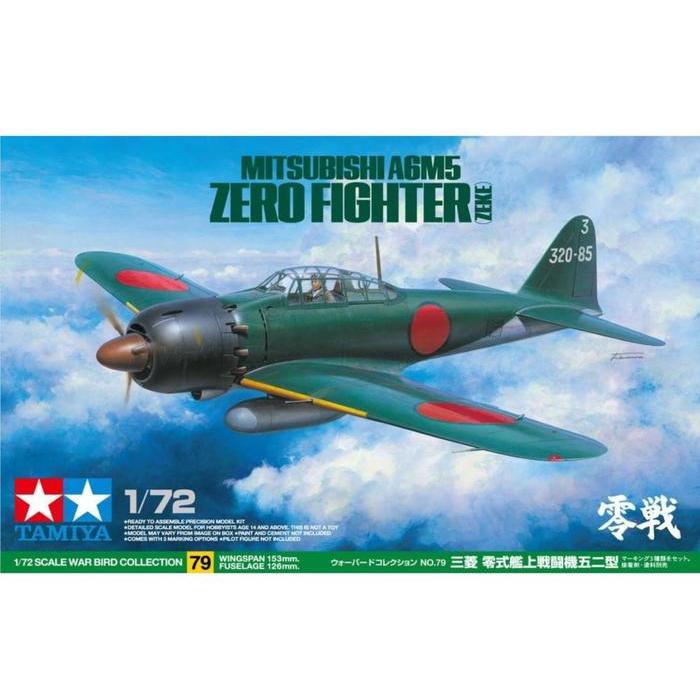 60779 TAMIYA 1/72 MITSUBISHI A6M5 ZERO FIGHTER (ZEKE)