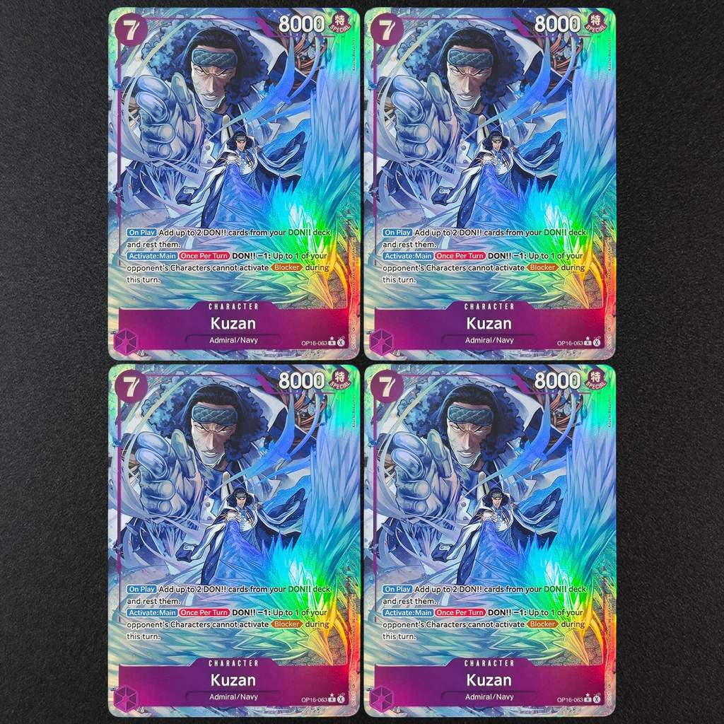DIY Proxy One Piece TCG English OP16-063 Kuzan Alternate Art R Character Purple Anime Game