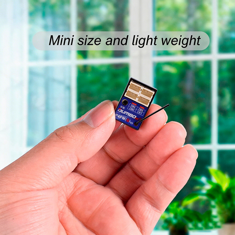 DumboRC Receiver P4FM / P4FMG Gyro 4CH PWM Mini Receiver for DumboRC X6 X6PM X5P X4 RC Transmitter