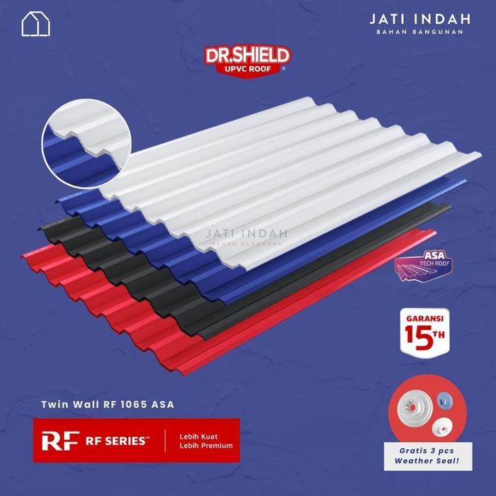 {{{{}}] Dr. Shield RF 1065 ASA Atap UPVC Premium Berongga Double Layer Twin Wall