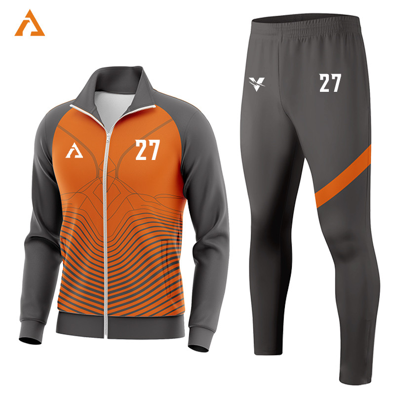 Wholesale New Season Team Soccer Tracksuit Football Training Polyester Tracksuit Men Autumn Winter