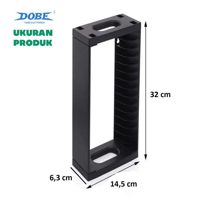 DOBE Rak Dinding Meja Tempat Kaset Disc Bluray Nintendo Switch Xbox One PS4 PS5 Storage Stand Tower