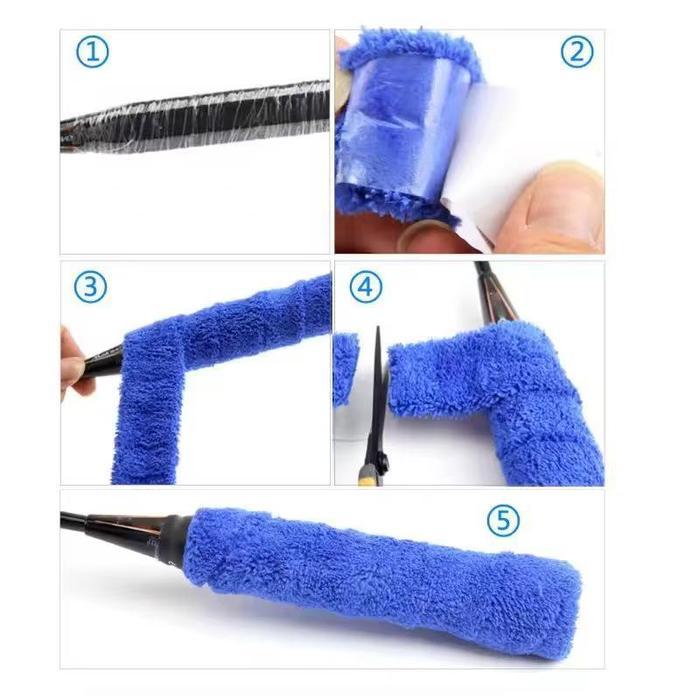 5M Grip Handuk Bulutangkis Badminton Grip Handuk Tenis / Tennis-Grip Joran Pancing Tebal Awet Roll