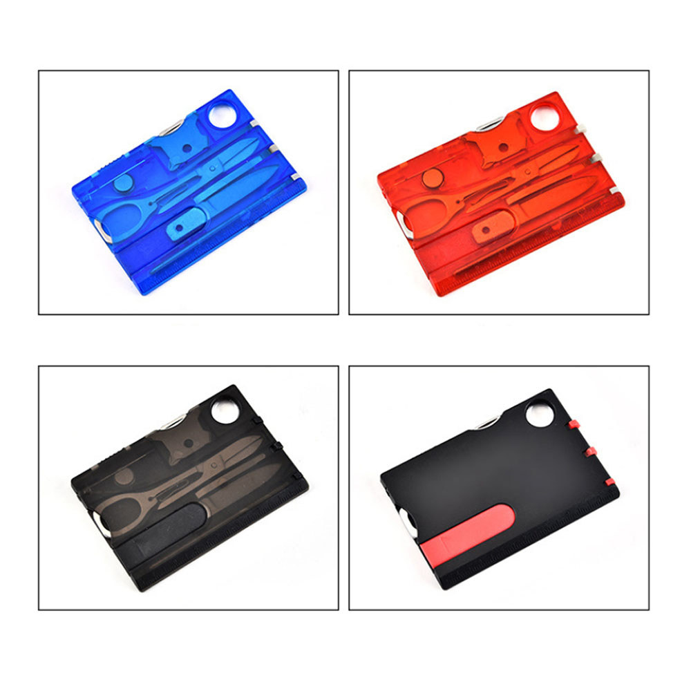 Swiss Tool Card All in One Screwdriver Kit 9 Piece Outdoor Multi Tool Emergency Survival Gear