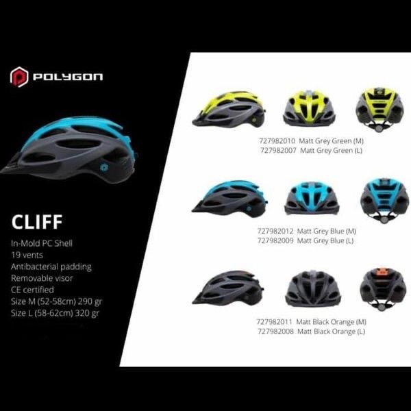 Sepeda Anak & Dewasa Desain Menarik, Aman Dan Nyaman Helm Sepeda Gunung Mtb Polygon Cliff Sepeda