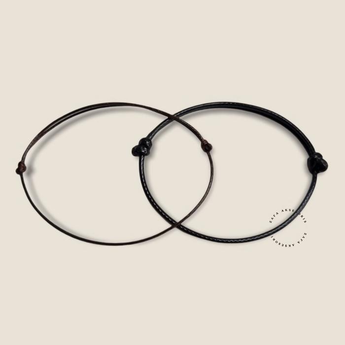 Zafa Gelang tali pria wanita simple elegant keren / gelang simpel / gelang simple - Simple Bracelet