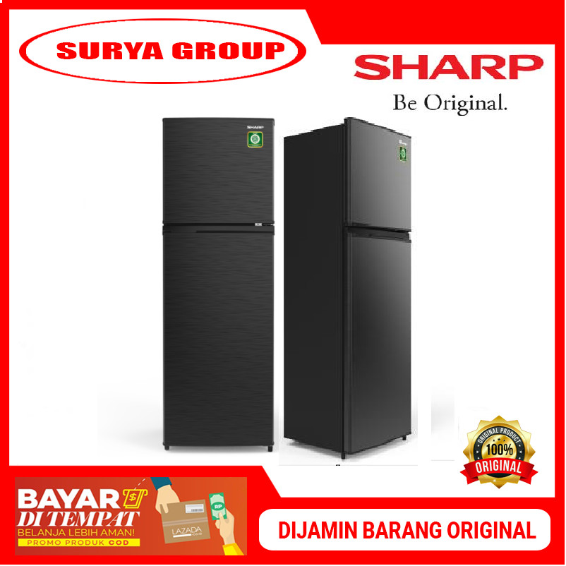 Kulkas 2 Pintu SHARP SJ 316MN HS Kirei Series (256/237 Liter) - SELURUH INDONESIA