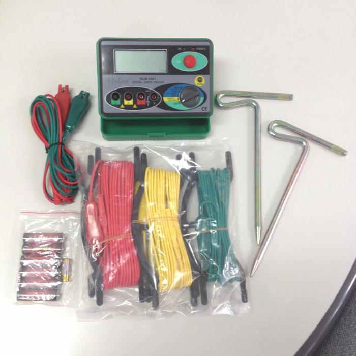 Merger Digital Earth Grounding Tester Heles type: HLM 3007. Set