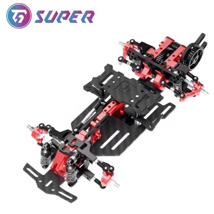 TG SUPER RAN (RED) 1/24 RWD MINI DRIFT CHASSIS KIT #TGS-RAN-R