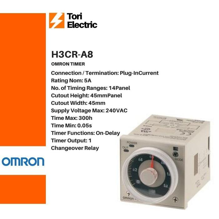 "New" TIMER OMRON 100% ORI H3CR-A8 H3CR A8