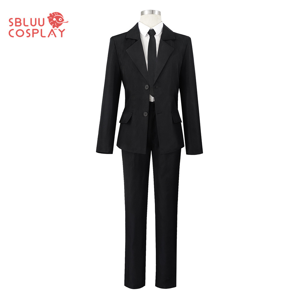 SBluuCosplay Hayaka Aki Cosplay Anime Denji Costume DK Black Suit Uniform Halloween Christmas Gift
