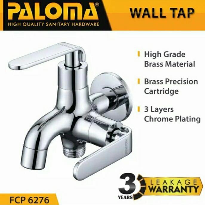 terlaris PALOMA FCP 6276 KERAN CABANG TEMBOK SHOWER, DOUBLE KERAN AIR