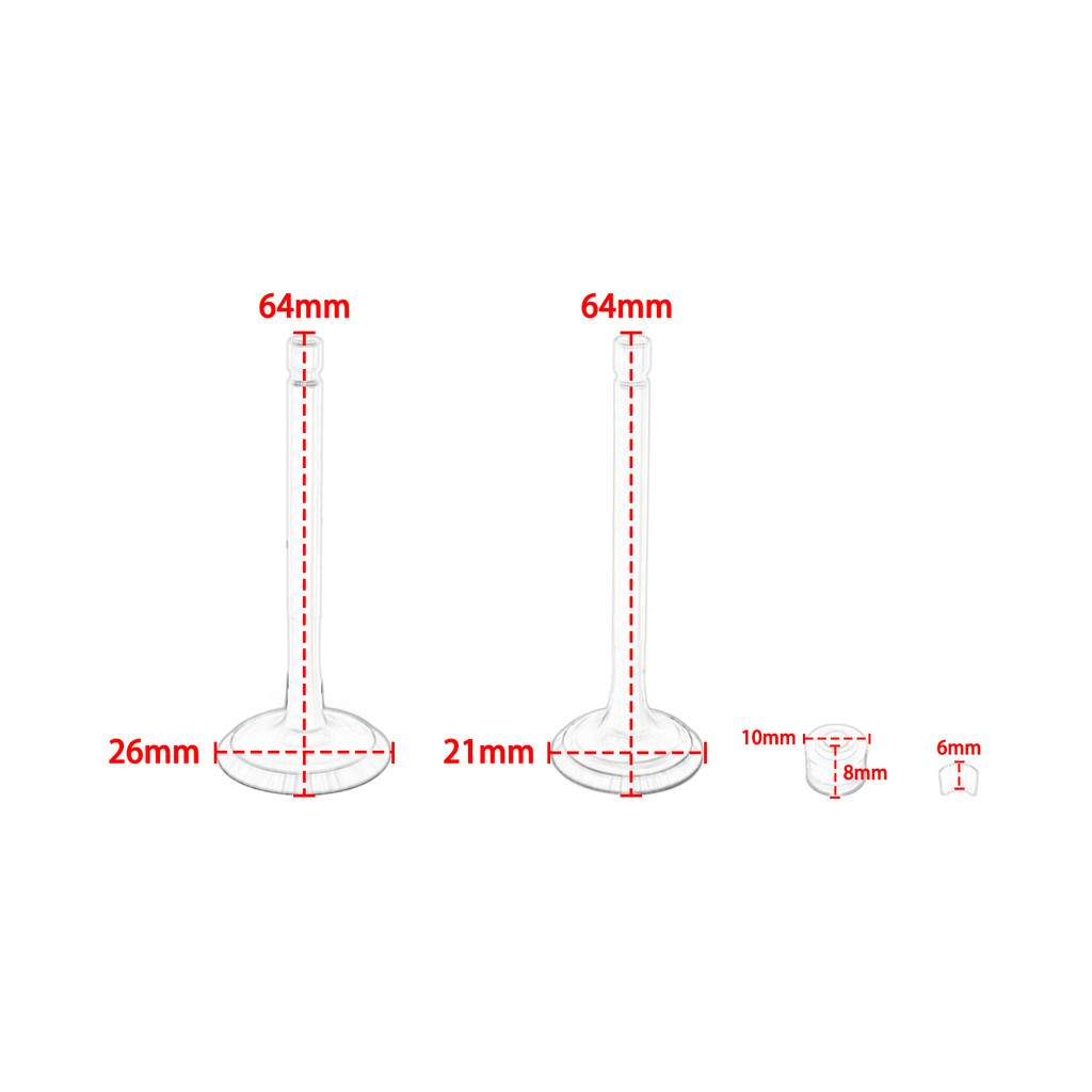 MOTORCYCE PARTS INTAKE EXHAUST VALVE STEM KIT FOR YAMAHA XV125 XV250 VIRAGO XV 125/250 VIRAGO SRV250