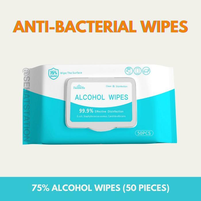 Ready Tissue Basah Chando Steril Wipes Tisu Basah Alkohol 75% Disinfektan