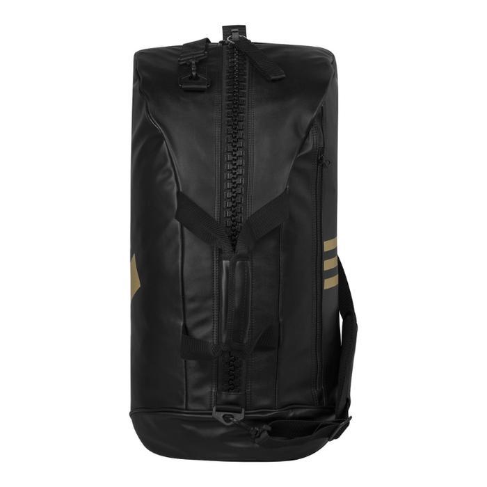 Adidas Training 2 in 1 COMBAT SPORT Bag Black Gold - Tas Olahraga Gym Yoga Golf Badminton Tennis