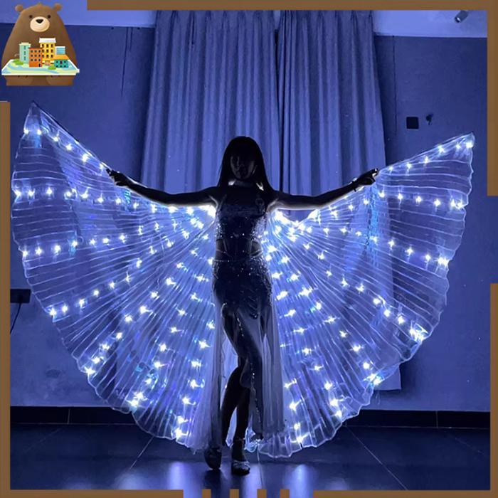 Kostum Sayap Malaikat Sayap Tari Penari Sayap Malaikat Led Sayap Kerub Belly Dance Sayap Malaikat