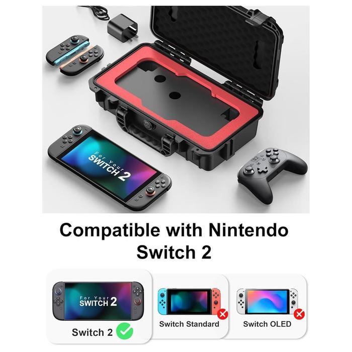 Startrc Games 2 layer Hard Carrying Case For Nintendo Switch 2 Tas Hardcase Switch 2 Carrying Case