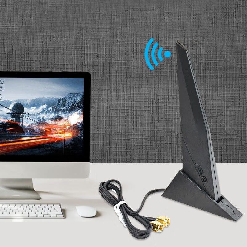 ele ASUS 2T2R WIFI 6 Dual Band Moving Antenna 2.4G 5.8G for ROG Z390 Z490 X570 B460 B360 PC