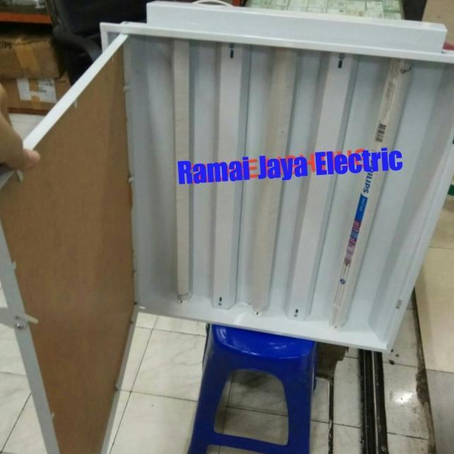 Kap Lampu Tki Cover Acrilic 3X18 Watt Led 3X8W Lampu Philips Konde #Gratisongkir