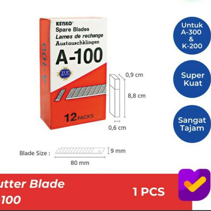 Isi cutter kecil A100 KENKO blade 9mm