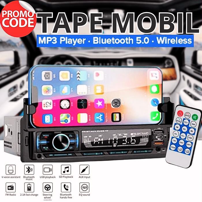 SALE Taffware Tape Mobil Avanza Pick Up Truk Audio Bluetooth 5.0 Full Bass MP3 Player USB ISO 60W