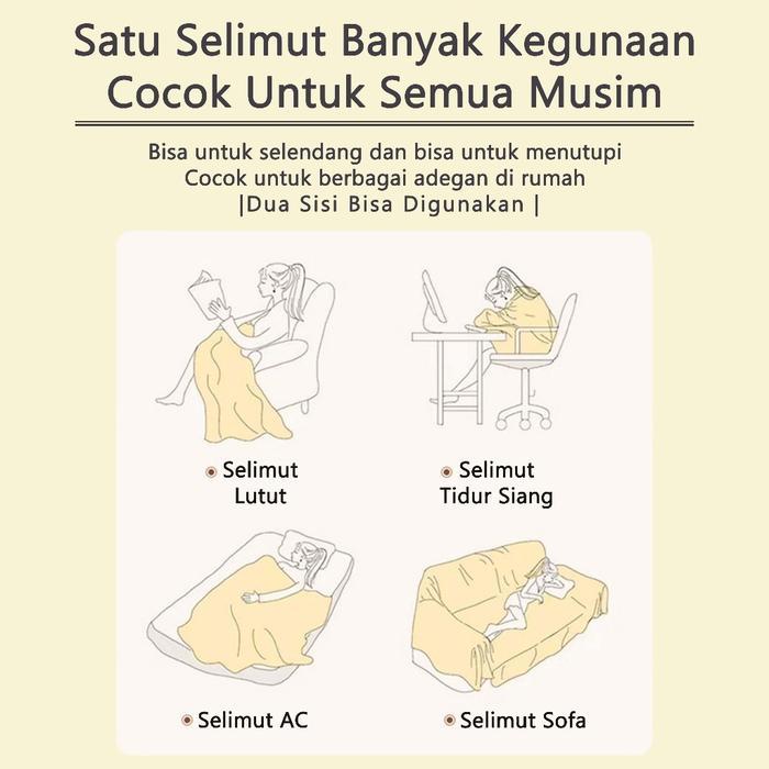 Selimut Sofa Selimut Sarung Sofa Dua Sisi Selimut Multifungsi