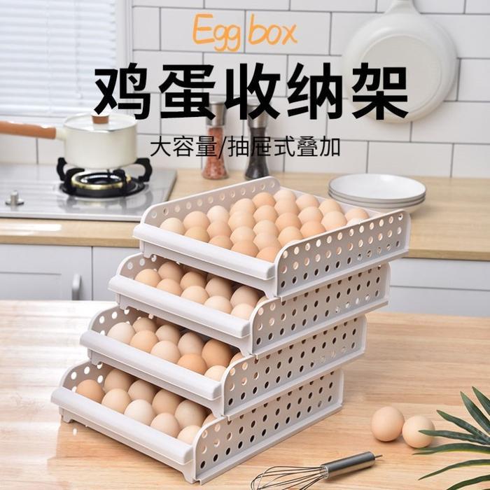 Egg Box Rak Tempat Penyimpanan Telur Rak Telur Plastik Box Telur