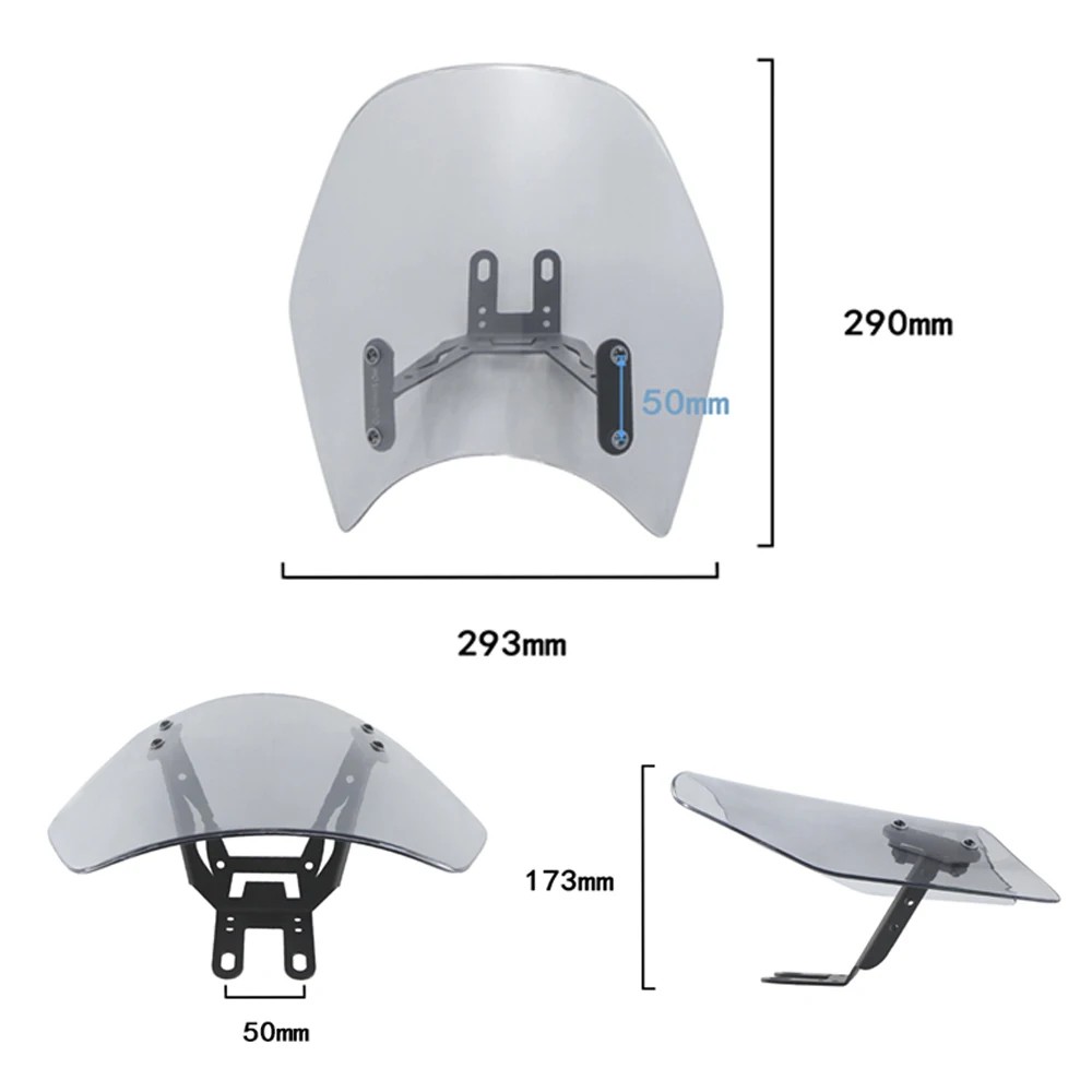 CMX 300 500 500CMX MOTORCYCLE WINDSHIELD WINDSCREEN FOR HONDA REBEL CMX500 CMX300 2017-2021 WIND