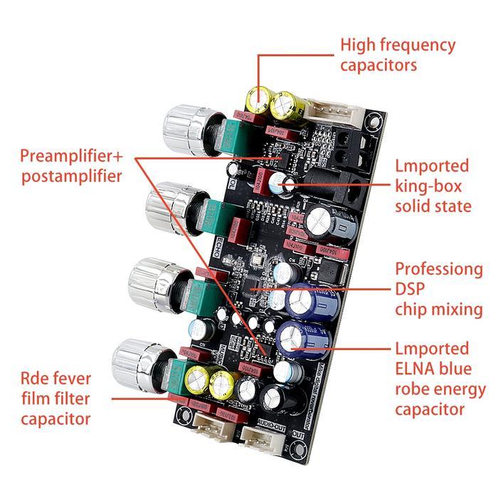 b_ZK AMP Preamp Mic DSP Karaoke Mini Amp Suara Jernih Reverb Bel Canto Noise Reduction 3D Echo Efect