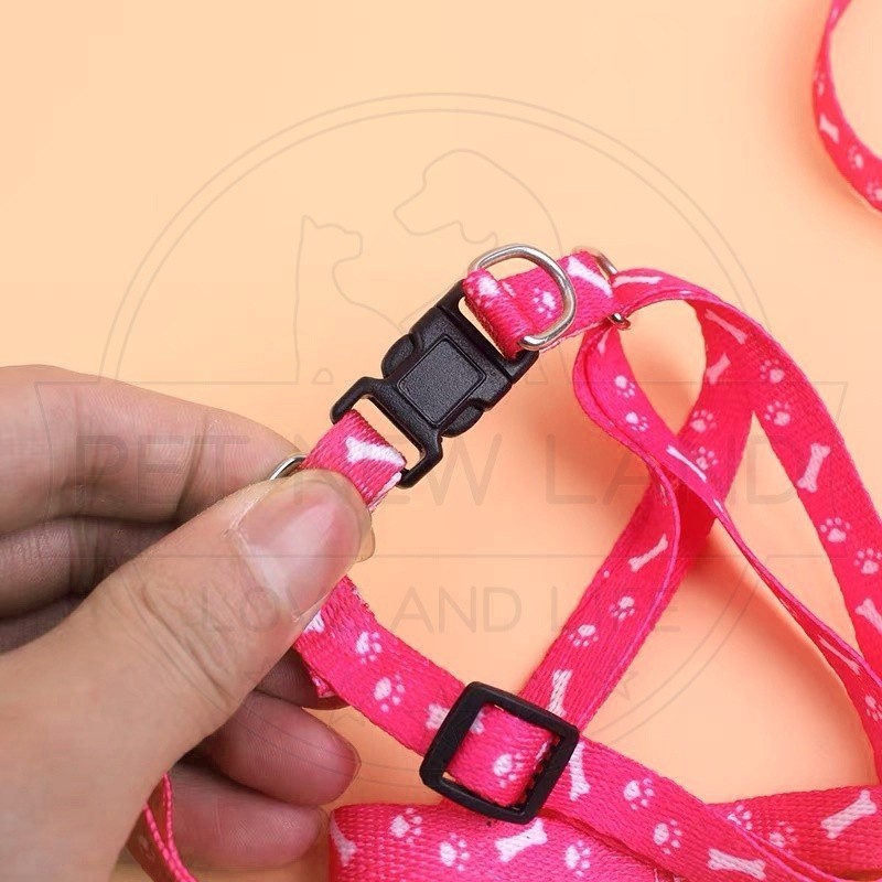 Tali Tuntun Kucing Harness Hewan bentuk Y Kalung Kucing Anjing Panjang