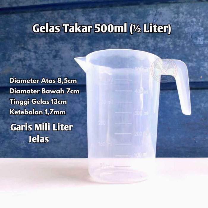 Gelas Takar Plastik Alat Ukur Liter Gelas Liter